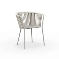 Viadurini in the Garden Metallsessel-2 Gartensessel aus Edelstahl und mit Seilrücken - Luxura