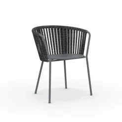 Viadurini in the Garden Metallsessel-2 Gartensessel aus Edelstahl und mit Seilrücken - Luxura