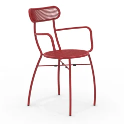 Viadurini in the Garden Metallsessel-4 Gartensessel aus Metall in verschiedenen Farben Made in Italy - Hedge