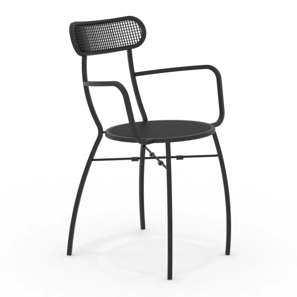 Viadurini in the Garden Metallsessel-4 Gartensessel aus Metall in verschiedenen Farben Made in Italy - Hedge