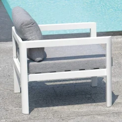 Viadurini in the Garden Metallsessel-2 Gartenstühle aus Aluminium und Polyesterkissen - Mickey Mouse