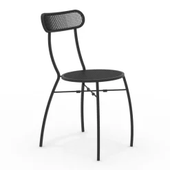 Viadurini in the Garden Gartenstühle Metall-4 Gartenstühle aus Metall in verschiedenen Farben Made in Italy - Hedge