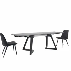 Viadurini Living Moderne Stühle-4 gepolsterte Esszimmerstühle mit Samtbezug, hergestellt in Italien – Granella