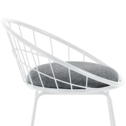 Viadurini Living Küchenhocker-2 gepolsterte Hocker und Stahlkonstruktion in verschiedenen Ausführungen – Torio