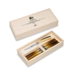 Coltellerie Berti Tischmesser-6 glatte Klingenmesser, Berti Exklusiv für Viadurini - Andalo