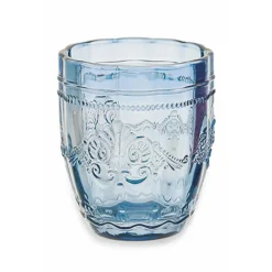 Viadurini Kitchen Gläser Set-12 Gläser 235 ml aus farbiger Glaspaste mit Arabesken-Dekor - Arabisch