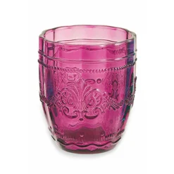 Viadurini Kitchen Gläser Set-12 Gläser 235 ml aus farbiger Glaspaste mit Arabesken-Dekor - Arabisch