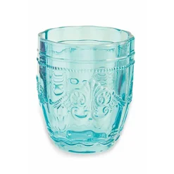 Viadurini Kitchen Gläser Set-12 Gläser 235 ml aus farbiger Glaspaste mit Arabesken-Dekor - Arabisch