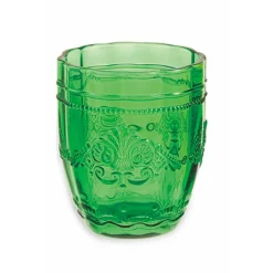 Viadurini Kitchen Gläser Set-12 Gläser 235 ml aus farbiger Glaspaste mit Arabesken-Dekor - Arabisch