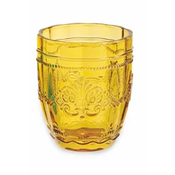 Viadurini Kitchen Gläser Set-12 Gläser 235 ml aus farbiger Glaspaste mit Arabesken-Dekor - Arabisch