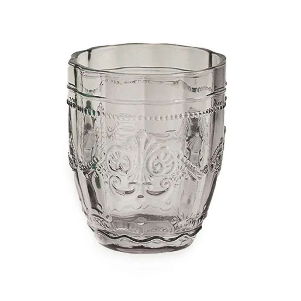 Viadurini Kitchen Gläser Set-12 Gläser 235 ml aus farbiger Glaspaste mit Arabesken-Dekor - Arabisch