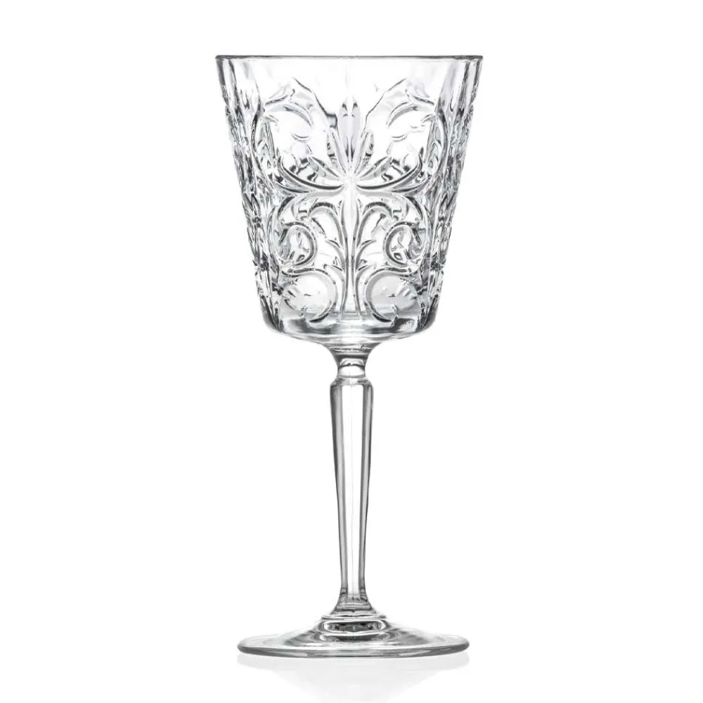 Viadurini Kitchen Italienisches Kristallgeschirr-12 Gläser für Wasser-, Getränke- oder Cocktaildesign in dekoriertem Öko-Kristall - Destino