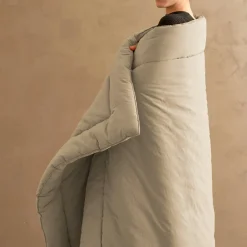 Viadurini Textile Decke-350 gr/m2 Bettwärmer für Doppelbett aus reiner, stückgefärbter Baumwolle – Delicacy