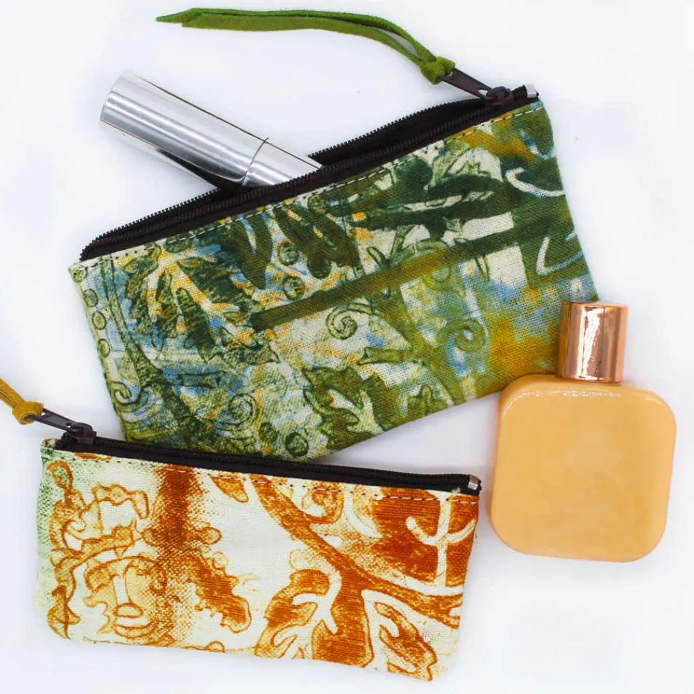 Viadurini by Marchi 1633 Italienische Mode-3 handbedruckte einteilige Baumwollkupplungen - Viadurini von Marchi