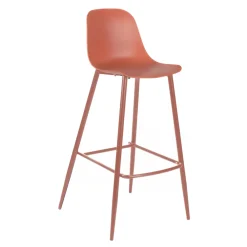 Viadurini Living Küchenhocker-2 Hocker aus Polypropylen und Metallstruktur mit Fußstütze - Engel