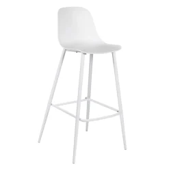 Viadurini Living Küchenhocker-2 Hocker aus Polypropylen und Metallstruktur mit Fußstütze - Engel