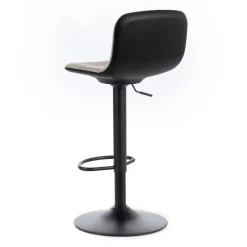 Viadurini Living Küchenhocker-2 Hocker mit Gasfeder, Sitz aus Mikrofaser und Metall – Adonis