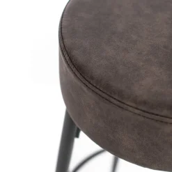 Viadurini Living Küchenhocker-2 Hocker mit Sitz aus Mikrofaserstoff und Metallstruktur - Ronik