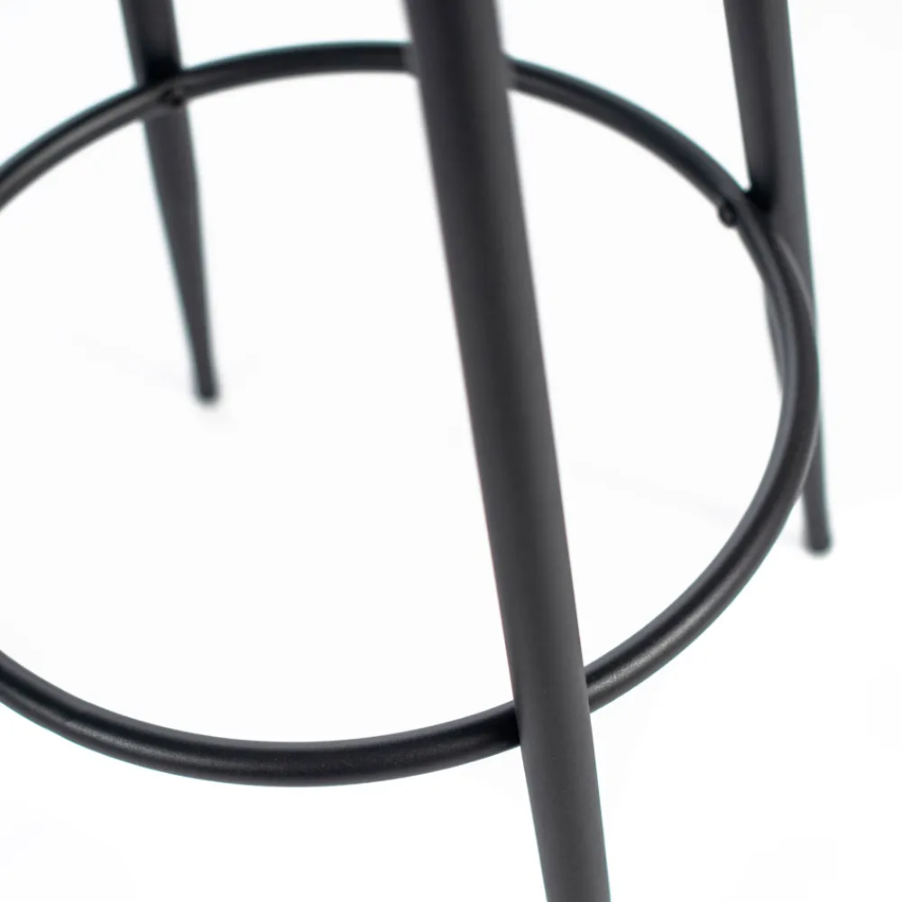 Viadurini Living Küchenhocker-2 Hocker mit Sitz aus Mikrofaserstoff und Metallstruktur - Ronik