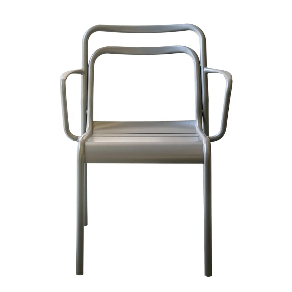 Viadurini in the Garden Metallsessel-2 Innen- und Außensessel aus 100 % recyceltem Aluminium in verschiedenen Farben – Getränk