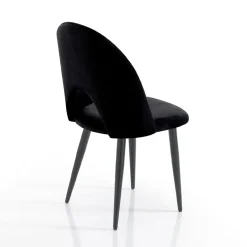 Viadurini Living Moderne Stühle-4 Innenstühle aus Stoff mit Samteffekt in verschiedenen Farben - Corvina