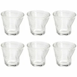 Viadurini Kitchen Gläser Set-12 Kaffeetassen zerknittertes farbiges Designglas - Sarabi