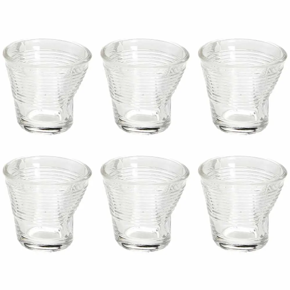 Viadurini Kitchen Gläser Set-12 Kaffeetassen zerknittertes farbiges Designglas - Sarabi