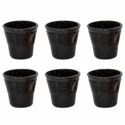 Viadurini Kitchen Gläser Set-12 Kaffeetassen zerknittertes farbiges Designglas - Sarabi