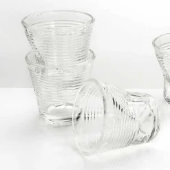 Viadurini Kitchen Gläser Set-12 Kaffeetassen zerknittertes farbiges Designglas - Sarabi