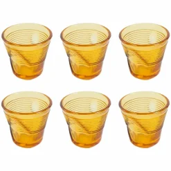 Viadurini Kitchen Gläser Set-12 Kaffeetassen zerknittertes farbiges Designglas - Sarabi