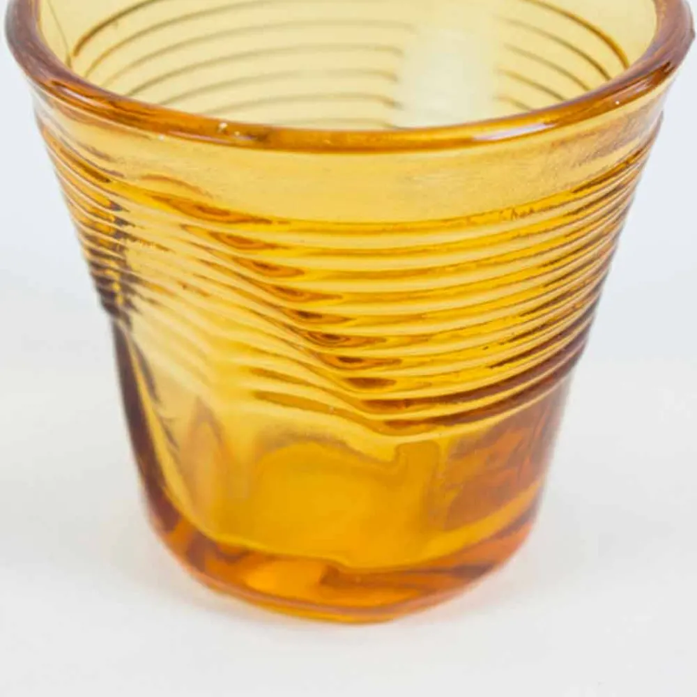 Viadurini Kitchen Gläser Set-12 Kaffeetassen zerknittertes farbiges Designglas - Sarabi