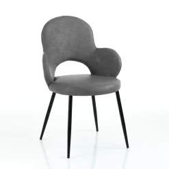 Viadurini Living Moderne Stühle-4 Kunstlederstühle in verschiedenen Ausführungen – Amaranth