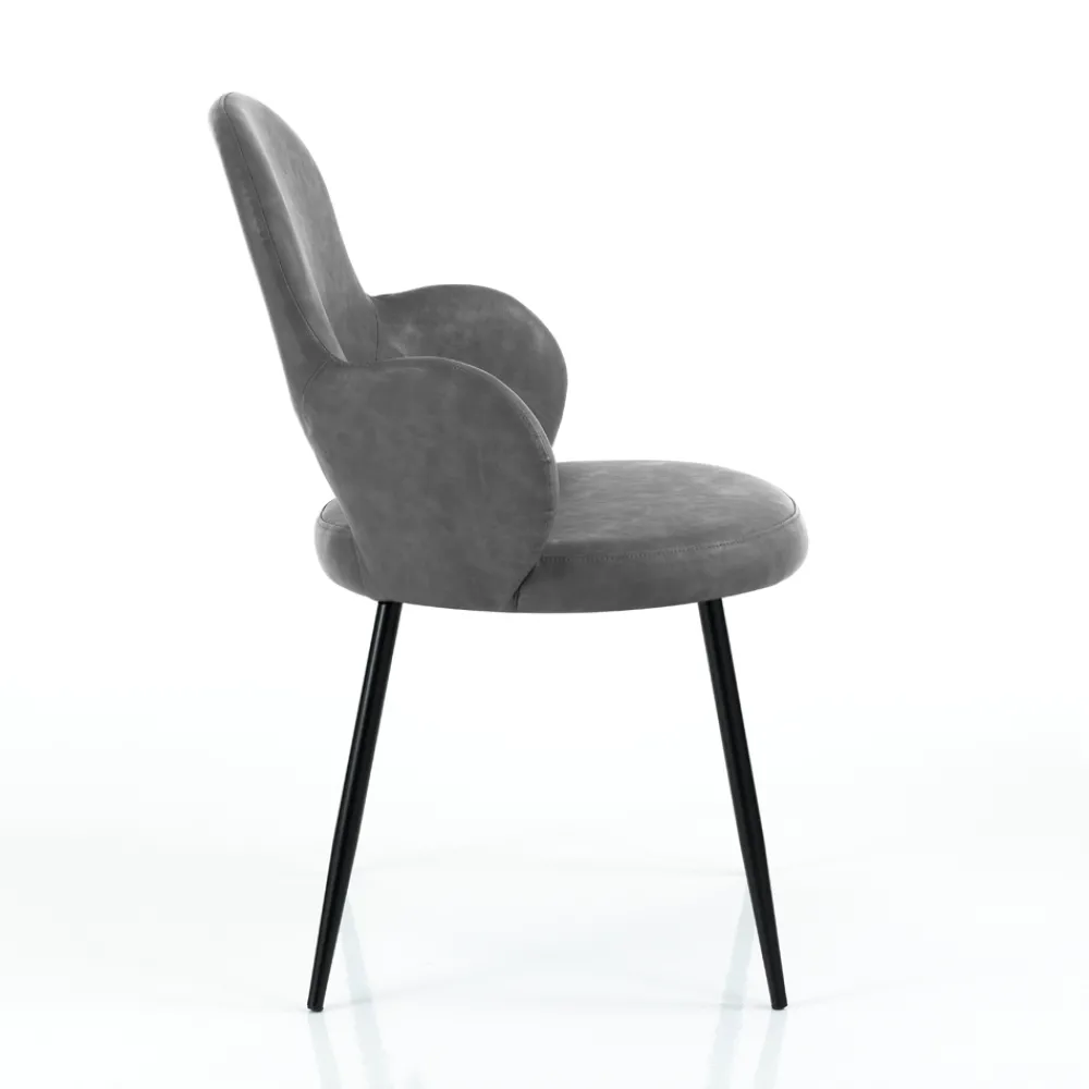 Viadurini Living Moderne Stühle-4 Kunstlederstühle in verschiedenen Ausführungen – Amaranth