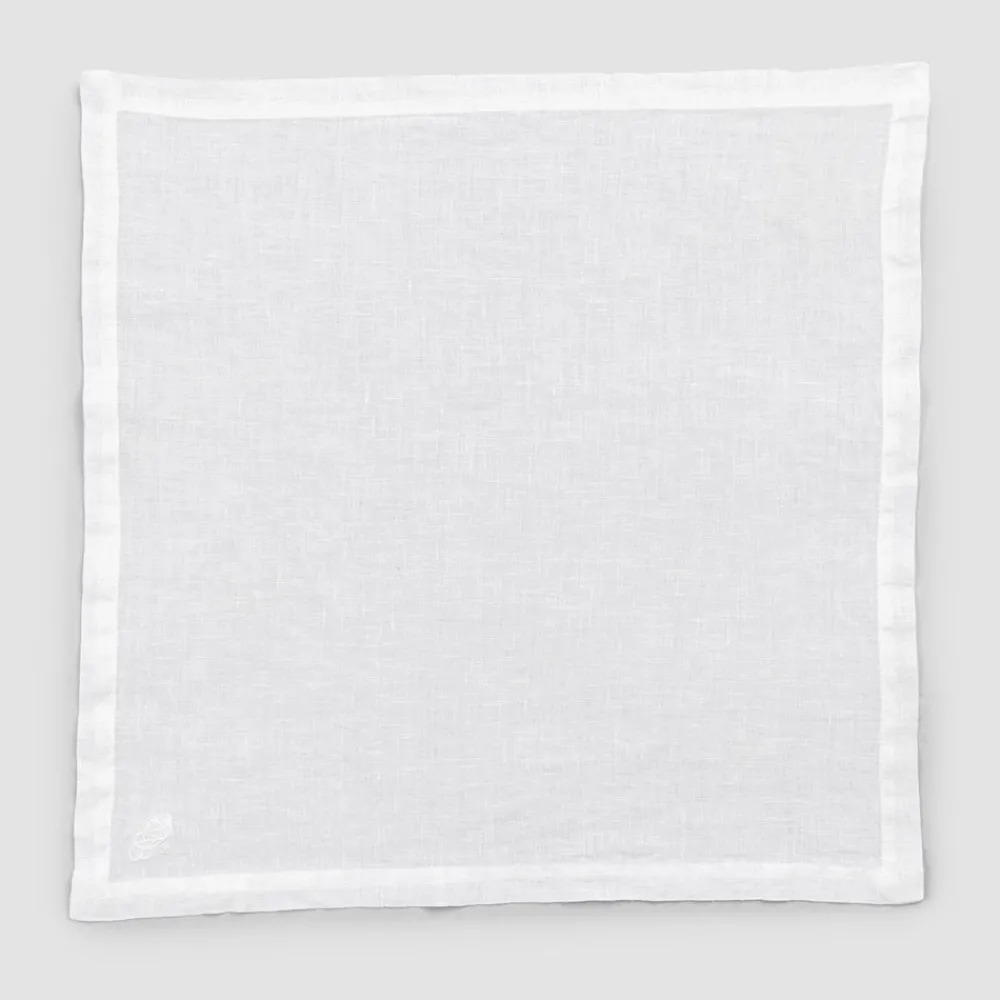 Viadurini Textile Servietten-6 leichte Leinenservietten mit hochwertiger Luxusdekoration - Virtu