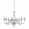Viadurini Lighting Klassische Kronleuchter-8 Lichter Glas Design Kronleuchter mit Ivy Kristall Dekorationen