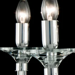 Viadurini Lighting Klassische Kronleuchter-8 Lichter Glas Design Kronleuchter mit Ivy Kristall Dekorationen