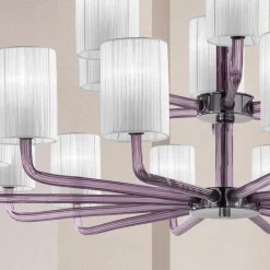 Viadurini Lighting Moderne Kronleuchter-18 Lichter Handgefertigter Kronleuchter aus venezianischem Glas Made in Italy - Graham