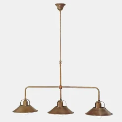 Il Fanale Vintage Kronleuchter-3 Lichter Messing Kronleuchter Vintage Style Made in Italy - Cascina von