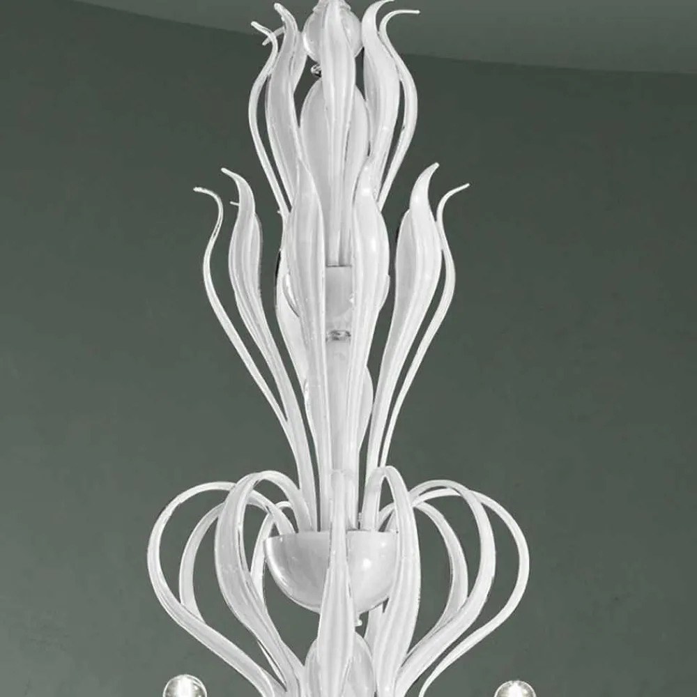 Viadurini Lighting Klassische Kronleuchter-12 Lichter Venedig Glas Kronleuchter Handgefertigt in Italien - Agustina