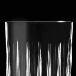 Viadurini Kitchen Italienisches Kristallgeschirr-12 Likörgläser aus Öko-Kristall mit linearen Designdekorationen - Senzatempo