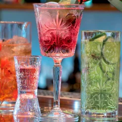 Viadurini Kitchen Italienisches Kristallgeschirr-12 luxuriös verzierte Jiggergläser aus ökologischem Kristall - Schicksal