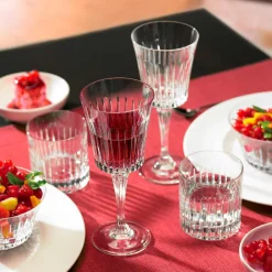 Viadurini Kitchen Italienisches Kristallgeschirr-12 luxuriöse ökologische Kristallwasser Cocktail Weingläser - Senzatempo