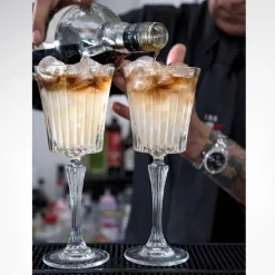 Viadurini Kitchen Italienisches Kristallgeschirr-12 luxuriöse ökologische Kristallwasser Cocktail Weingläser - Senzatempo