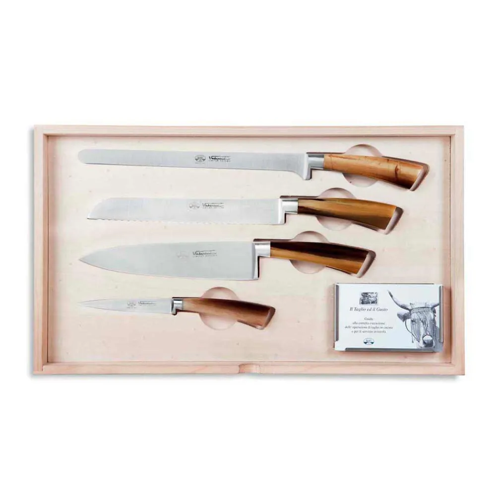Coltellerie Berti Küchenmesser-14 Messer Komplettkoffer, Berti Exklusiv für Viadurini - Canaletto