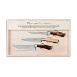 Coltellerie Berti Küchenmesser-14 Messer Komplettkoffer, Berti Exklusiv für Viadurini - Canaletto