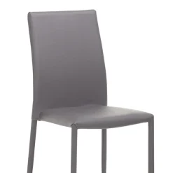 Viadurini Living Moderne Stühle-4 Metallstühle komplett mit Kunstleder bezogen - Rania