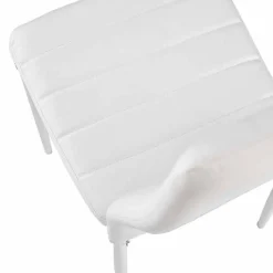 Viadurini Living Moderne Stühle-4 moderne Esszimmerstühle aus Lederimitat und Metallbeinen - Spiga