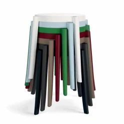 Viadurini in the Garden Outdoor Hocker-4 moderne stapelbare Außenhocker aus Polypropylen Made in Italy - Anona