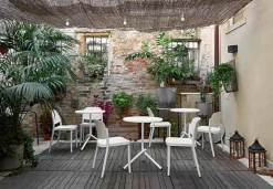 Viadurini in the Garden Gartenstühle Kunststoff-4 moderne stapelbare Gartenstühle aus Polypropylen Made in Italy - Bernetta