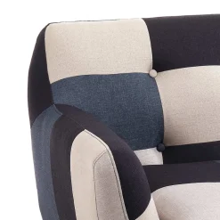 Viadurini Living Moderne Sofas-2- oder 3-Sitzer-Sofa aus mehrfarbigem Stoff – Kobalt